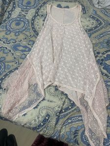 pink net top (without lining)