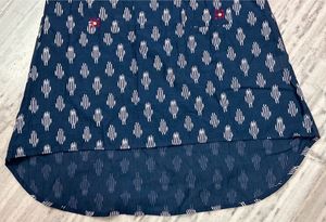 Asymmetrical Half-Sleeve Cotton Dress