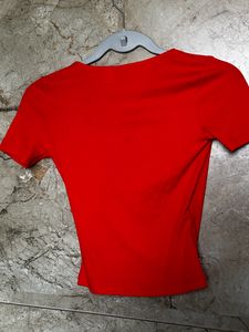 H&amp;M Overlap Crop Top.