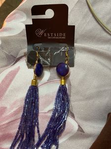 Westside Purple Tassel Earrings