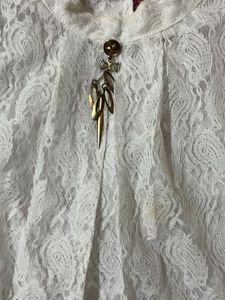 Elegant White Lace Top