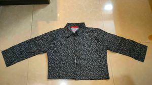 Patterned Crop  Shirt For Women