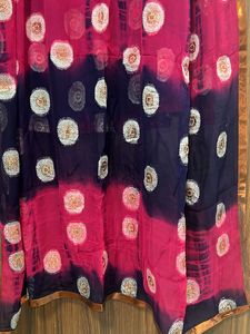 Party wear Pink &amp; Blue Dupatta