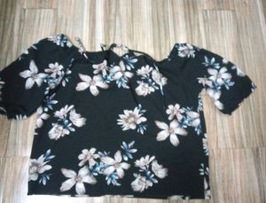 Branded Off Shoulder Top Size XL Comfortable Wear