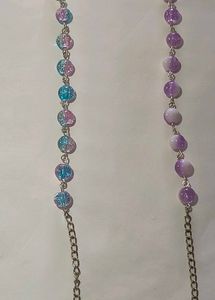 Set Of 2 Amethyst Beaded Bracelet