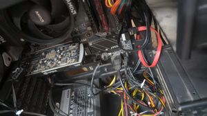 Circle Blue Led Fan Gets Stuck Sometimes
