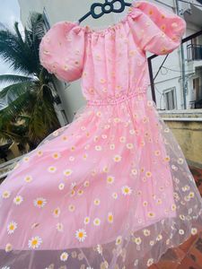 Pink Floral Dress