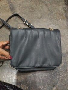 Black Quilted Crossbody Bag