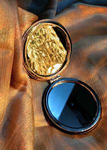 Vintage Gold Compact Mirror