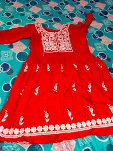 Chikankari Short Kurta/Plazzo Combo