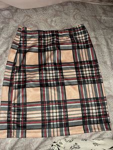 Trendy Plaid Mini Skirt