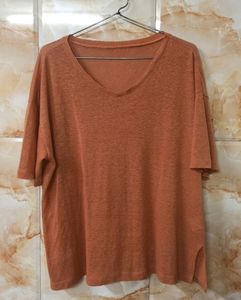 Plain Brown Oversized T-shirt