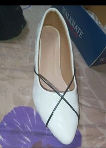White Walkmate Heels