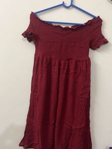Off Shoulder Flowy Dress