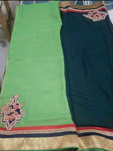 Beautiful Heavy Saree With Blouse 🥰
