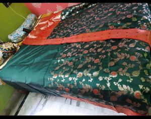 Jal Katan Beautiful Green Saree