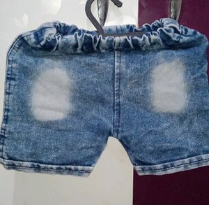 (1.5 Yr-2.5yr)Yellow Top With denim Shorts