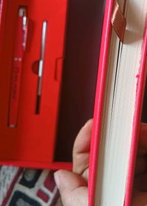 🟩Red Magnatic Diary With Ball Pen  &amp; Extra Refil