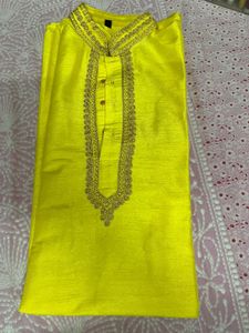 Yellow Mens Kurta