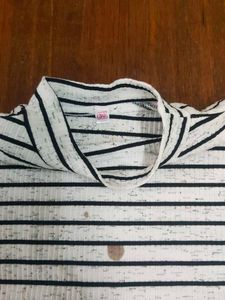 Black And White Stripes Tshirt