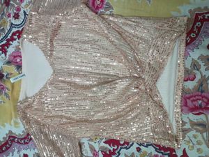 Rose Gold Sequin Top