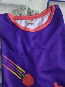 Purple Graphic Tee - Size M