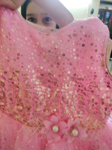 Pink Sequin Princess Dress