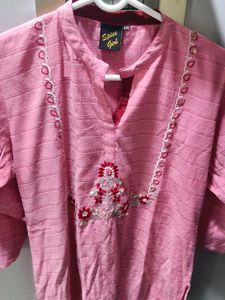 Spice Girl Pink Embroidered Top