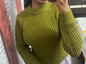 Green Knitted Sweater