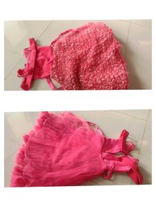 Pink Flower Girl Dress