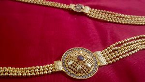 Kaliyani Jwellers Gold Plated Long Necklace