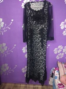 Elegant Net Maxi Dress