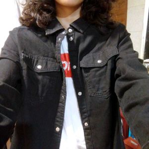 Classic Black Denim Jacket - Timeless Style