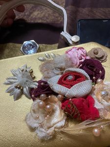 Golden Handwork Clutch