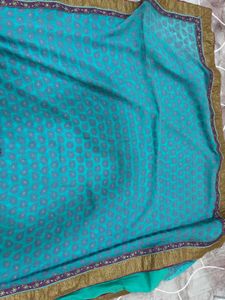 Saree With Stitched Blouse