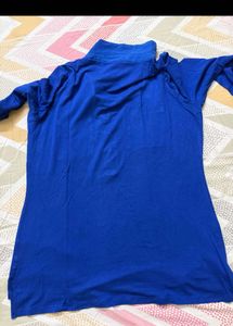 Royal Blue Button-Down Top Savna/Zara/ Newme