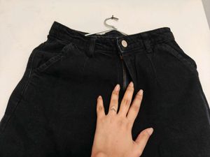 Denim boyfriend High Rise Black Jeans