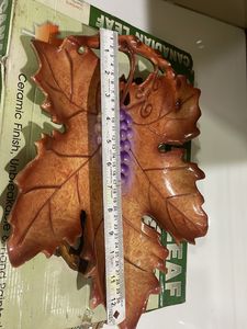 handpainted Leaf Decor Plate