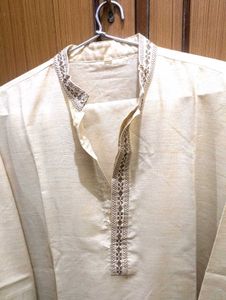 Cream Color / Off White Kurta Set For Men &amp; Boys