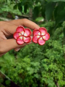 Handmade Clay Floral Necklace