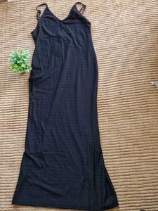 Black Maxi Slip Dress