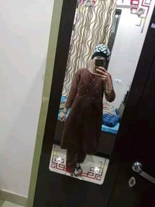 Woollen Fur KURTA Plazo Set