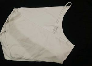 ZARA one shoulder crop top