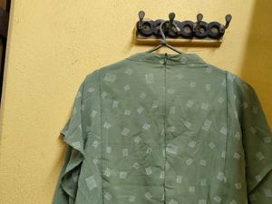 Pista Green Patterned Top