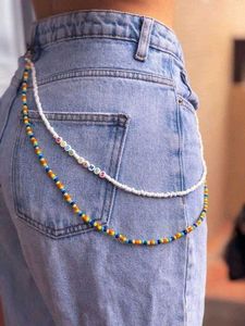 Colorful Beaded Belt Chain - Good Times
