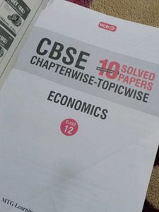 CBSE Economics Class 12 Solved Papers