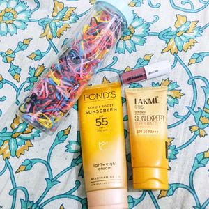 Sunscreen Bundle - Pond&#39;s &amp; Lakme, with freebies h
