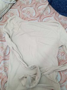 Ribbed Button-Front Top