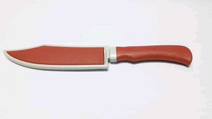 Orange Kitchen Knife with Sheath