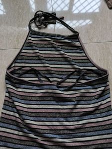 Striped Halter Top